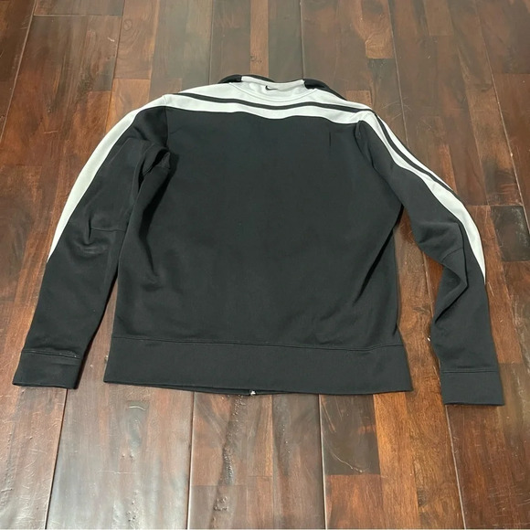 Vintage 90s Nike Track Jacket Women’s Size XL (16-18) Black And White Full Zip - Picture 10 of 14